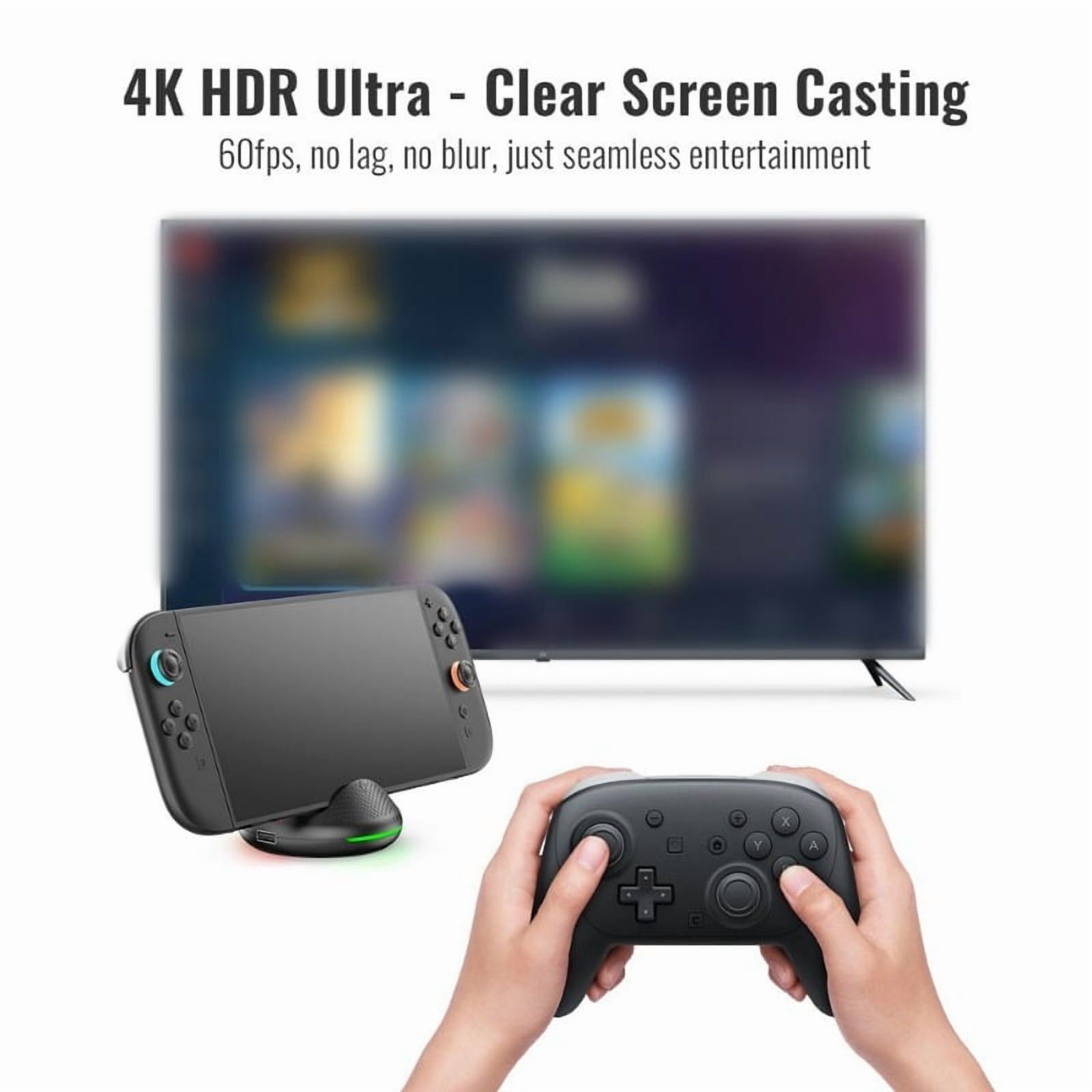 Docking Station for  Switch RGB 4K 60Hz PD60W USB A Cooling Fan