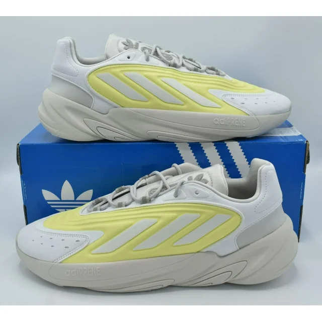 Adi - das Originals Mens Size 11.5 Ozelia Yellow Grey White Shoes Sneakers GZ9176