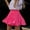 Hot Pink, variant on SMihono Fashion Women's High Waist Pleated A-Line Mini Skirt Short Skater Tennis Skirt Casual Split Hem Bodycon Midi Skirt Shorts Black 6
