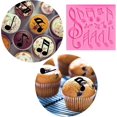 thumbnail image 4 of 3 Pieces Music Note Fondant Mold Music Note Lace Mat Silicone Musical Candy Mold For Cake Decoration, 4 of 4