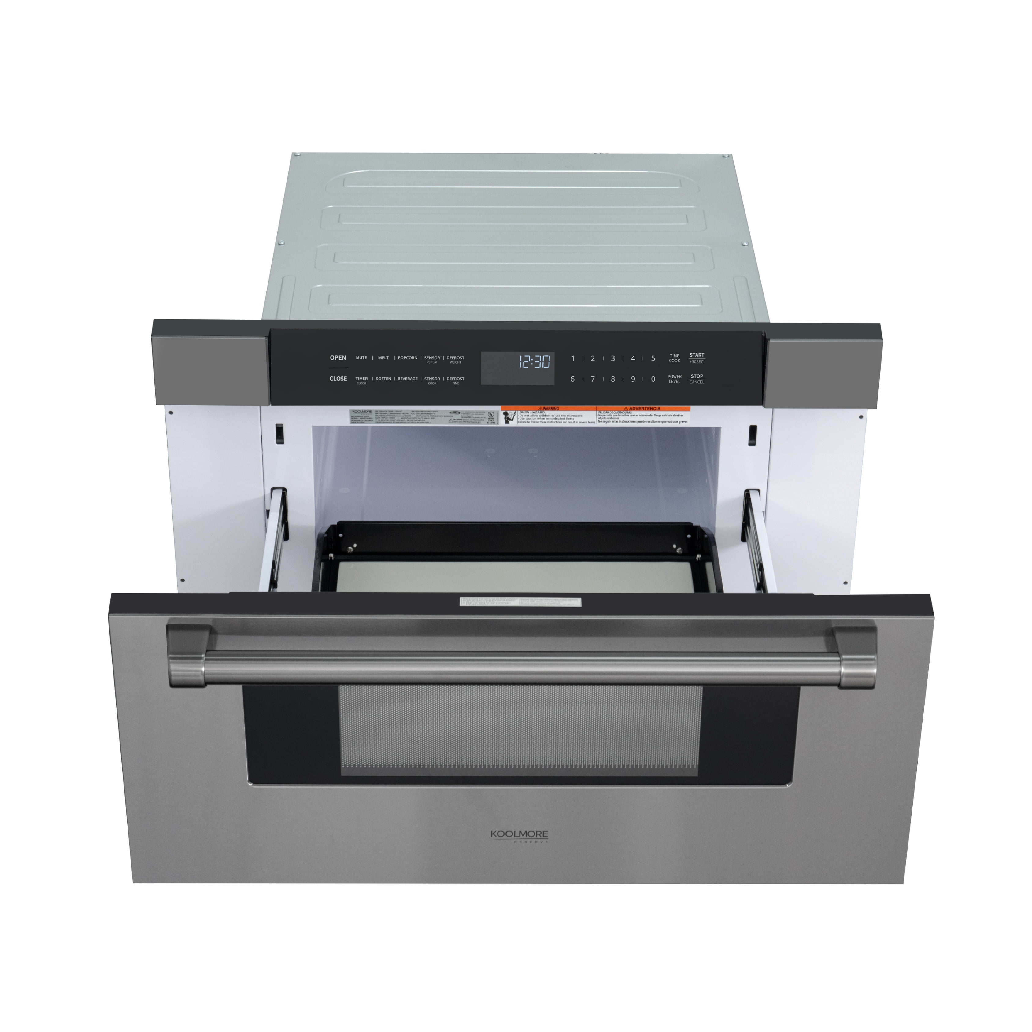 30 in. Black Stainless-Steel Microwave Drawer, 1.2 cu. ft. Capacity