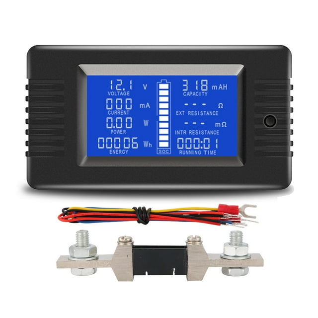 PZEM015 Digital DC 0-200V Corriente de Voltaje con 200A Shunt Coche BateríA Probador Medidor de Voltaje Monitor 12V 24V 48V