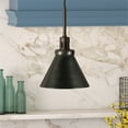 thumbnail image 2 of Henn & Hart PD0720 Zeno Blackened Steel Metal Pendant, 2 of 9
