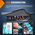 thumbnail image 6 of Nilight A-Pillar Switch Pod 12V Left Driver Side A Pillar Rocker Panel with Backlit Label Stickers Pre-Wired On Off 4 Color Toggle Switches for Jeep Wrangler JK JKU 2011-2018, 6 of 8