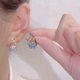thumbnail image 5 of Pendientes de cola de sirena shaofei para mujeres y niñas Oro 68489, 5 of 5