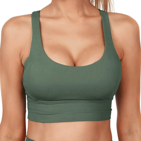 

MPWEGNP Bras For Women Women Sports Bras Strappy Padded Medium Support Yoga Bra Workout Bra Workout Tops For Women Sports Bra