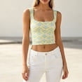 thumbnail image 5 of Fewfanhot Women's U-Neck Camisole Padded Tank Top, Spaghetti Strap Casual Summer Slim Fit Basic Layering Cami, Daily Wear Office Underwear Outfit, S-3XL, 5 of 6