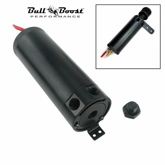 Universal Large 7.5 oz Oil Catch Can Reservoir Tank with Mount Bracket