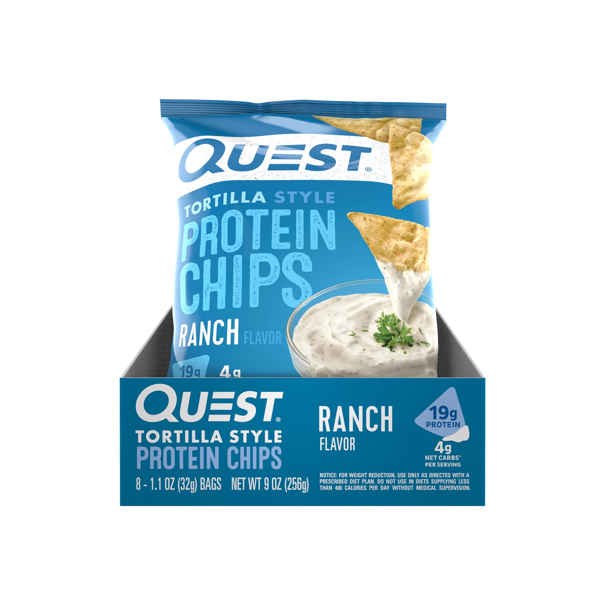 Quest Tortilla Style Protein Chips Ranch 8PK