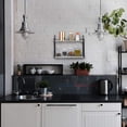 thumbnail image 6 of Haitral 2-Tier Floating Wall Mounted Shelves Rustic Wood Storage Hanging Shelf Wall Décor Gray, 6 of 7