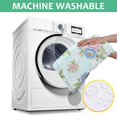 thumbnail image 6 of Pioneer Flower Floral Print Pattern Square Tablecloth, Waterproof Wipeable Spillproof Washable Table Cover for Home Kitchen Party Decor, 52"x52", 6 of 6