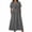 Gray, variant on Women's Graced Tie Neck Midi Dress with Short Sleeves - High Waisted Flowy A-Line Dress for Work, Church & Special Occasions