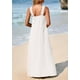 thumbnail image 2 of Vestido de verano PRETTYGARDEN para mujer 2025 con tiras holgadas, blanco, XL, 2 of 8