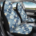 thumbnail image 4 of POLERO Daisy Denim Patchwork Thin Car Seat Covers for Interior Decor, Polyester Breathable Vehicle Seat Covers SUV, 4 of 13