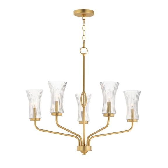 16155CRNAB Maxim Lighting Camelot - 5 Light Chandelier-16.75 Inches Tall and 28.25 Inches Wide -Traditional Installation