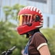 thumbnail image 4 of Casco retro para motocicleta, casco integral para hombre y mujer, para las cuatro estaciones, con personalidad universal, para motocicleta Harley Cruise, certificación DOT, 4 of 5