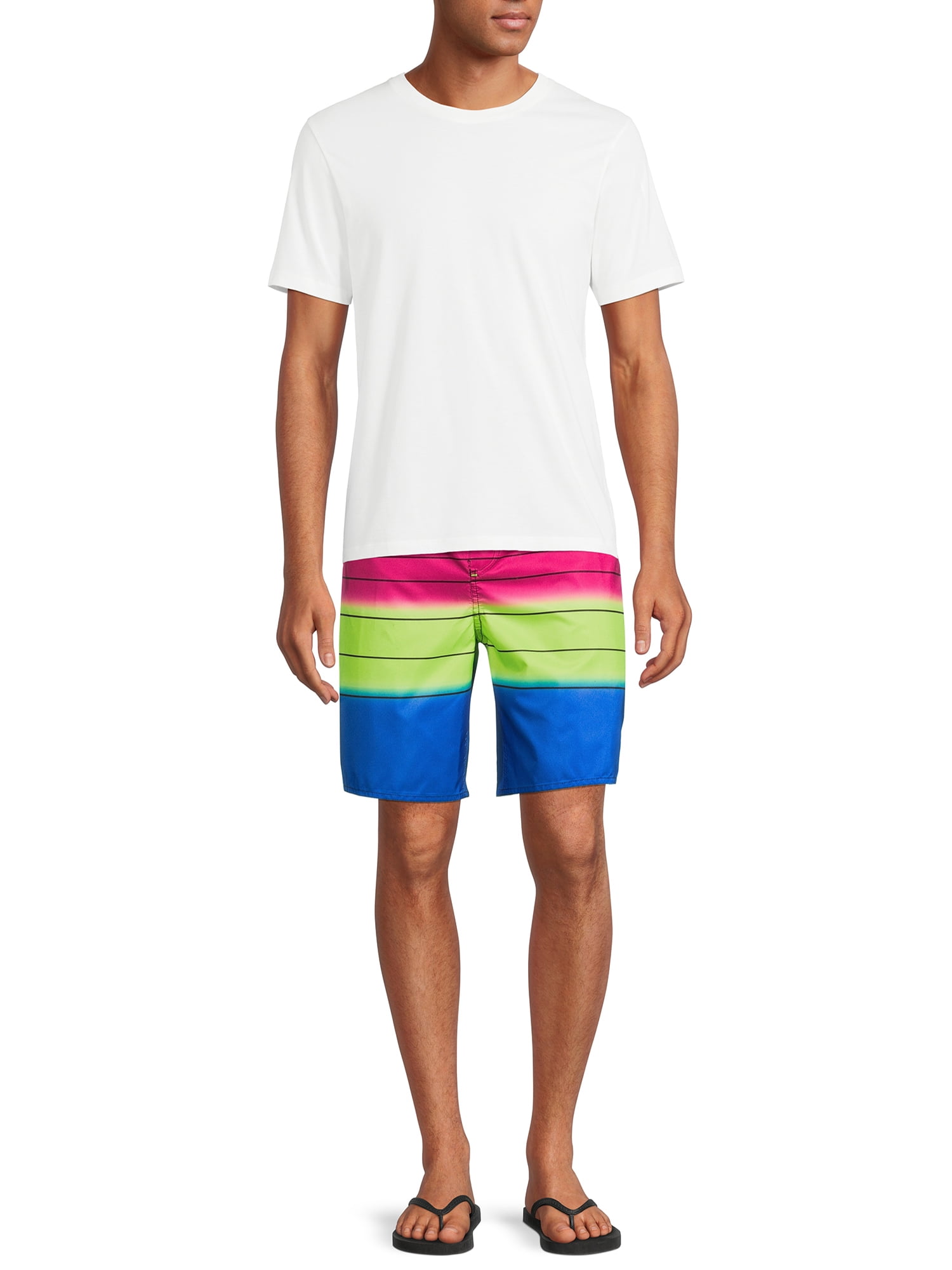 Laguna Men's Ombre Stripes 8.5" Swim Trunks, Sizes S-XL