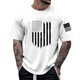 thumbnail image 1 of Playera Para Hombre, Camiseta De Manga Corta Con Cuello Redondo Y Estampado Del Día De La Independencia Para Hombre, Camiseta Floral De Moda, Camiseta De Fondo, 1 of 4