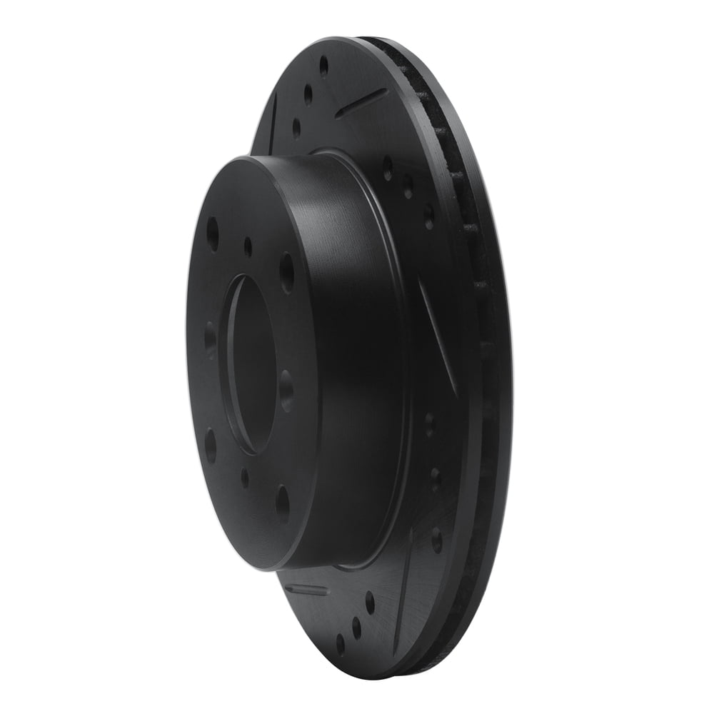 Dynamic Friction Company 633-50002L DFC Brake Rotor - Drilled And Slotted - Black