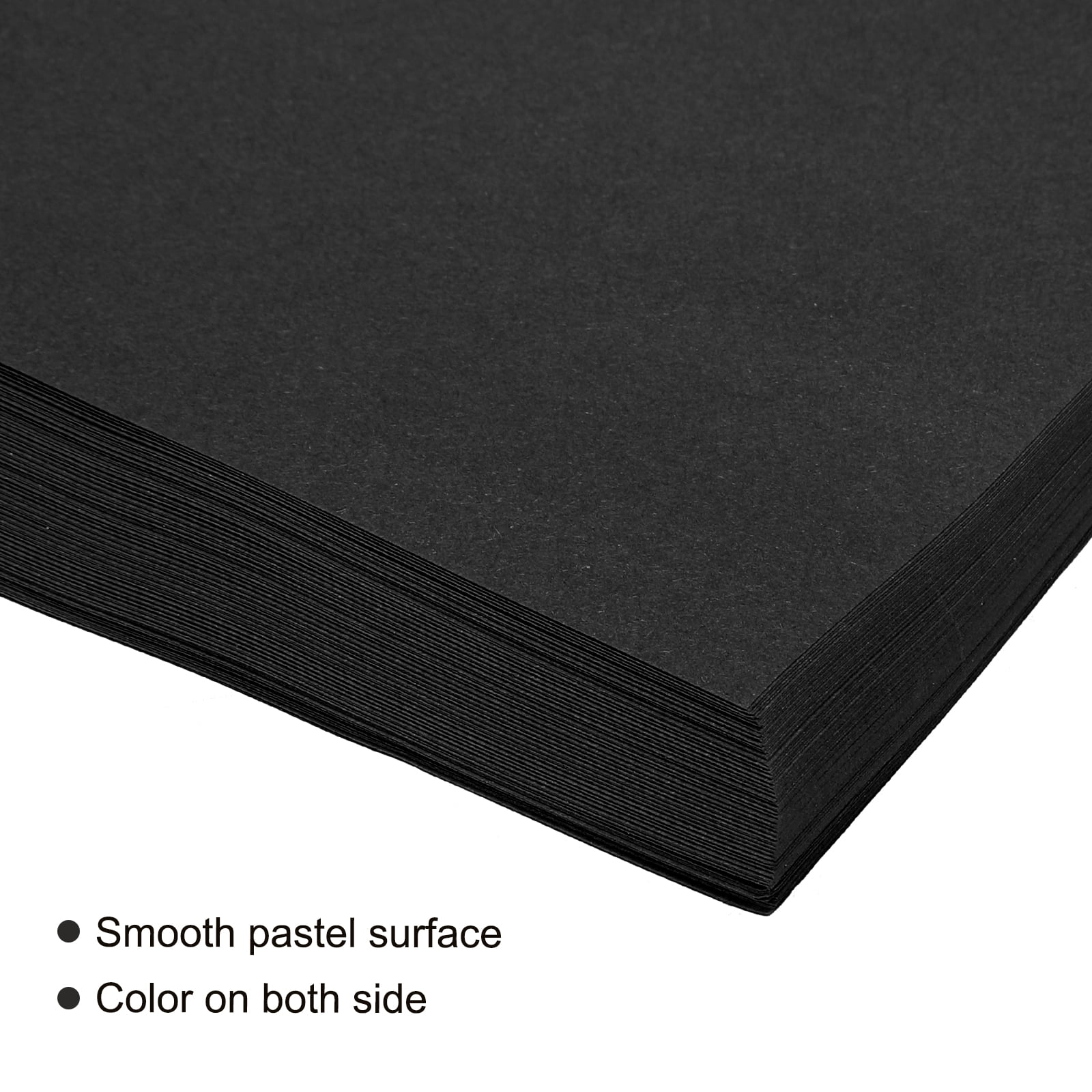 Uxcell 100 Sheet Origami Paper Double Sided Black 11.7 x 8.3 inch Square Sheet for Art Craft Project, Beginners, Gifts Decor