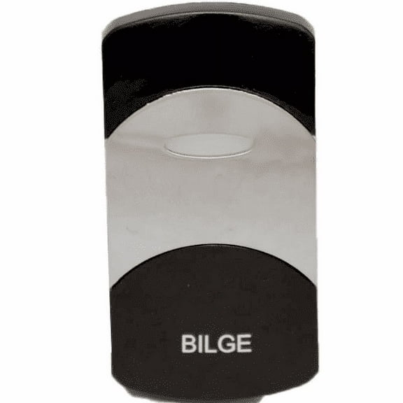 Boat Rocker Switch Plate Cover | Bilge Black Silver Actuator