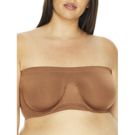 

Rhonda Shear Womens Plus Size Ahh Angel Seamless Bandeau Bra Style-9685X