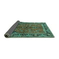 thumbnail image 2 of Ahgly Company Indoor Rectangle Persian Turquoise Blue Traditional Area Rugs, 8' x 10', 2 of 4