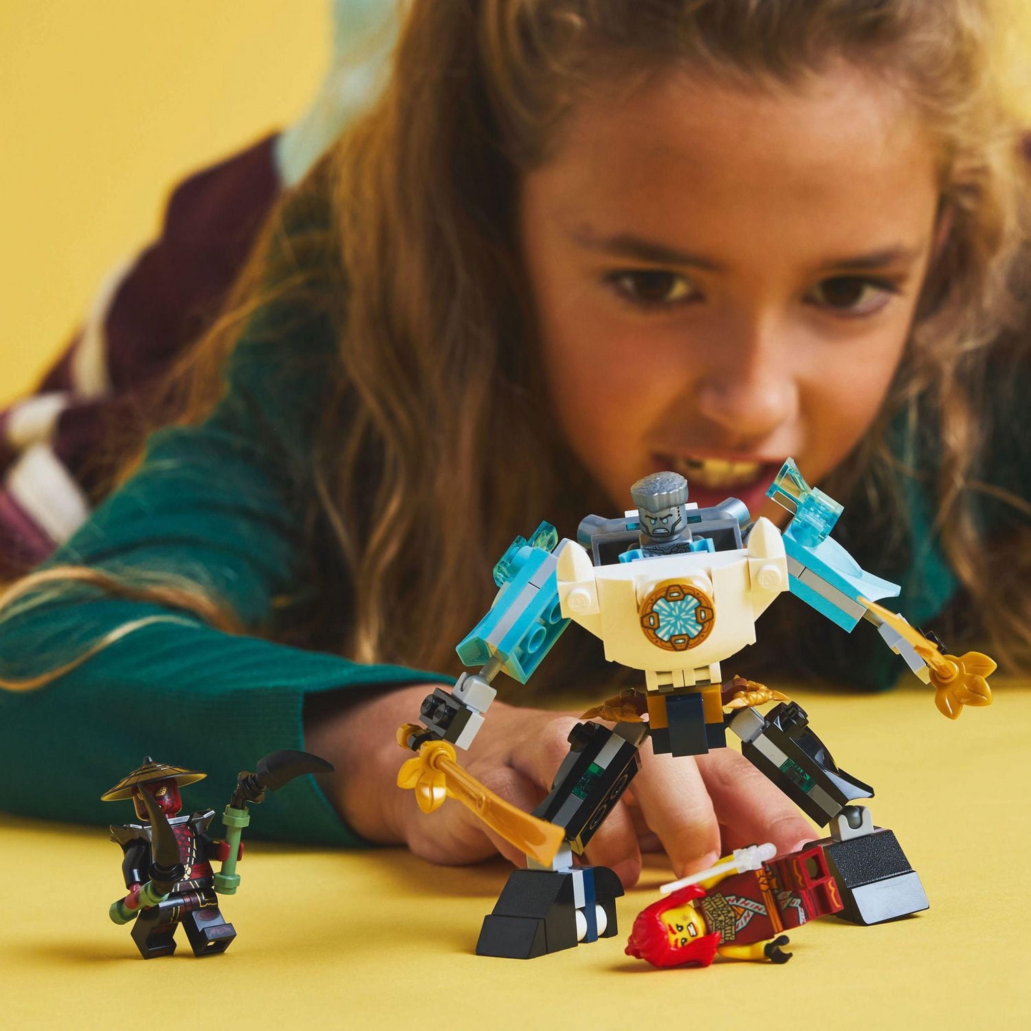 LEGO NINJAGO Zane's Battle Suit Mech Ninja Toy - Building Toy for Pretend Play for Kids, Boys and Girls, Ages 6+ - with 3 Minifigures - Gift Idea for Birthdays - 71827