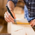thumbnail image 2 of Black Metal Long Head Hole Woodworking Pencil Engineering Marking Pen With Drying Ink And Precision Design For Woodworking And Construction Projects, 2 of 5