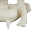 thumbnail image 4 of 10" x 10" White Polystone Sitting People Sculpture with Shimmer, by DecMode, 4 of 9