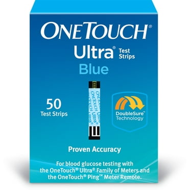 OneTouch Ultra Blue Blood Glucose Test Strips, 50 Ct