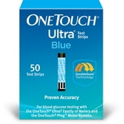 OneTouch Ultra Blue Blood Glucose Test Strips, 50 Ct