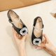 thumbnail image 4 of Zapatos de cuero para niñas, primavera y otoño, zapatos de princesa negros, zapatos individuales de bebé con suela suave para primavera y otoño para niños, 4 of 5