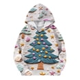 thumbnail image 3 of Girls Cute Christmas Hoodie Soft Long Sleeve Sweatshirt Warm Pullover Top Casual Kids Clothes Holiday Themed Outfit, 3 of 4
