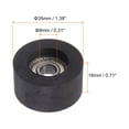 thumbnail image 2 of Unique Bargains Roulement à Rouleau à Poulie en PU 8x35x18 mm, Roue de Guidage Revêtue de Polyuréthane pour Usage Industriel, Noir, 2 of 5