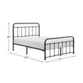 thumbnail image 6 of Lexicon Fawn Full Metal Platform Bed in Black, 6 of 6