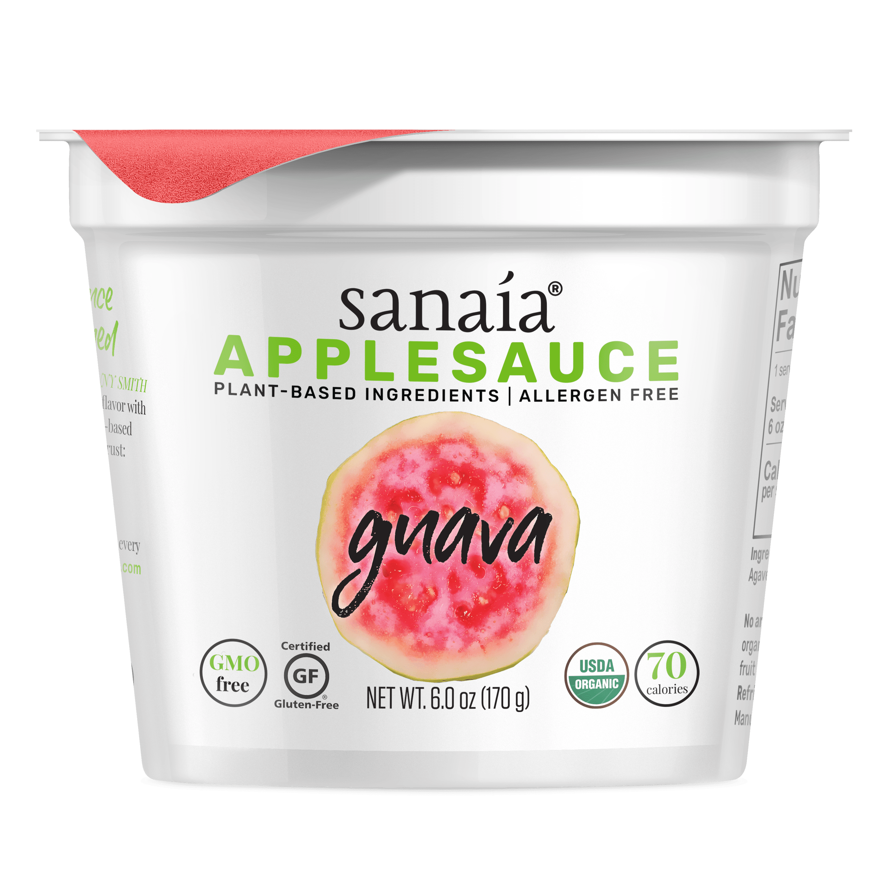 Sanaia Guava Apple, Applesauce Cup, 6 oz Walmart