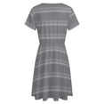 thumbnail image 5 of Silver Corrugated Iron Horizontal Sheets Dress Summer Street Style Dresses Female Short Sleeve Printed Sundress, 5 of 7