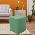 thumbnail image 7 of Polyester Square Storage Stool Ottoman Covers Footstool Slipcover Green, 7 of 7