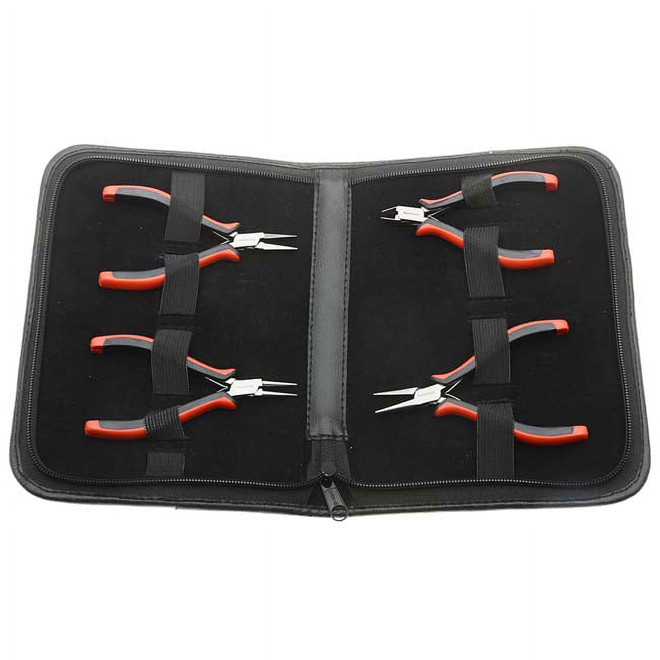 The Beadsmith Deluxe Jewelry Pliers Ergonomic Tool Kit 4 Piece w/ Case