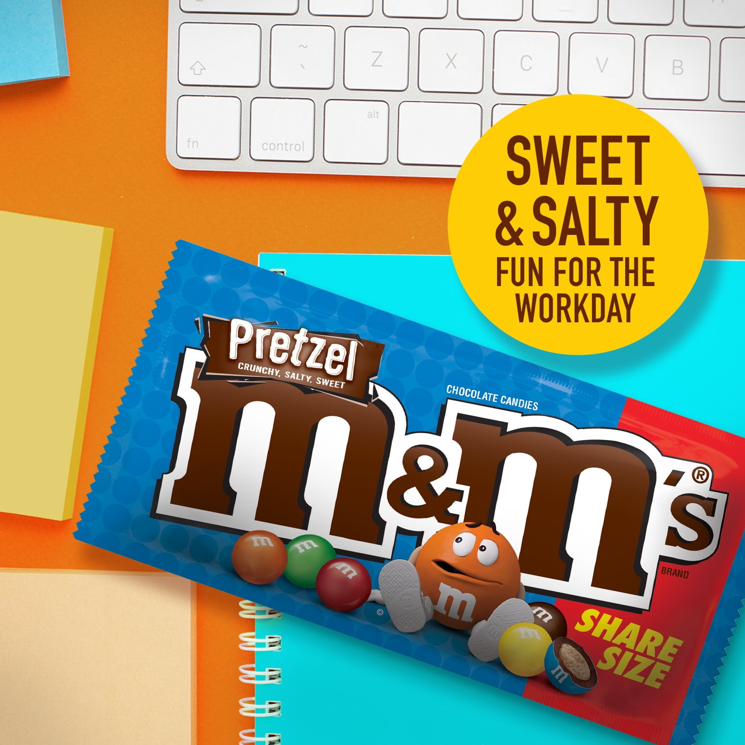 M&M Chocolate Pretzel - 24CT • Chocolate Mini Pack's • Bulk