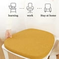 Linen Dining Chair Cushion With Ties, UShape High Density Foam