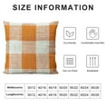 thumbnail image 5 of RUIYC  Fall Throw Pillow Covers Buffalo Plaid Check Pillow Covers with Pom-poms Decorative Couch Throw Pillows Farmhouse Cushion Cases for Sofa Orange and White, 5 of 5