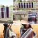thumbnail image 4 of Naiovety Manta mexicana de primera calidad, esterilla de meditación para Yoga, manta de estilo auténtico con borlas, alfombrilla para Uniforme atlético Vino mexicano rojo gris, 4 of 6