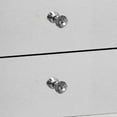 thumbnail image 5 of Noe 26 Inch 3 Drawer Accent Table Nightstand Mirrored Faux Diamond Inlay Silver - Saltoro Sherpi, 5 of 6