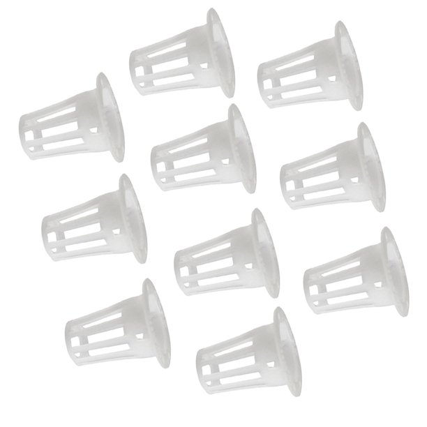 10 Unids Hidropónicos Mallas De Malla De Plástico Resistente A La Plantación Hidropónica Cestas Planta Crecer Clon Accesorios(blanco) Redondo 34x17x35mm Baoblaze Canasta de plantación hidropónica