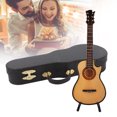 thumbnail image 4 of YAHHU Wooden Miniature Guitar Model Replica with Stand and Box Home Decorative Figurine, 7.7 inches / 19.6 cm Large, 4 of 9