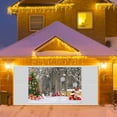 thumbnail image 1 of Puntoco Banner para puerta de garaje de Navidad, copos de nieve de colores, decoraciones navideñas para puerta de garaje, decoraciones navideñas de fondo, fiesta de invierno de Año Nuevo, 1 of 7