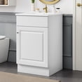 thumbnail image 2 of 20-inch bathroom vanity with sink adjustable shelf and door organizer for efficient storage, 2 of 7