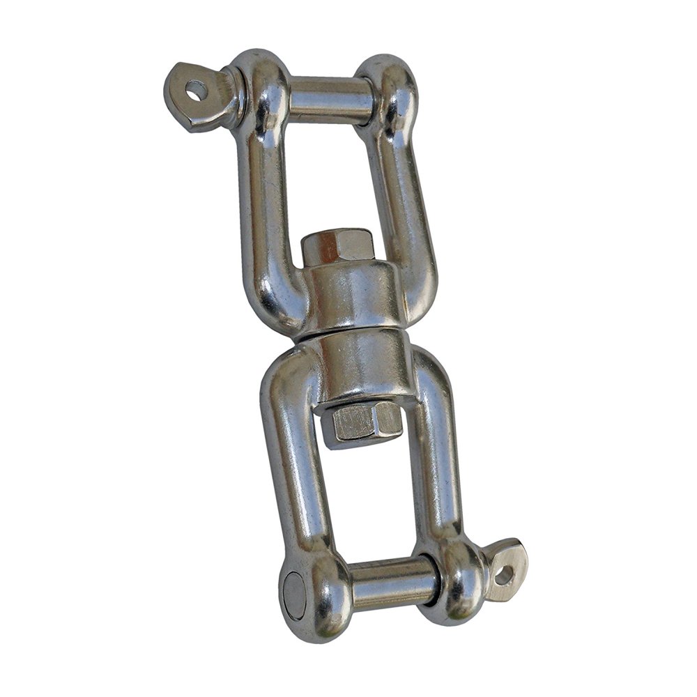 Marine Jaw/jaw Swivel 1/4" Anchor Chain Connector for Boat . Stainless